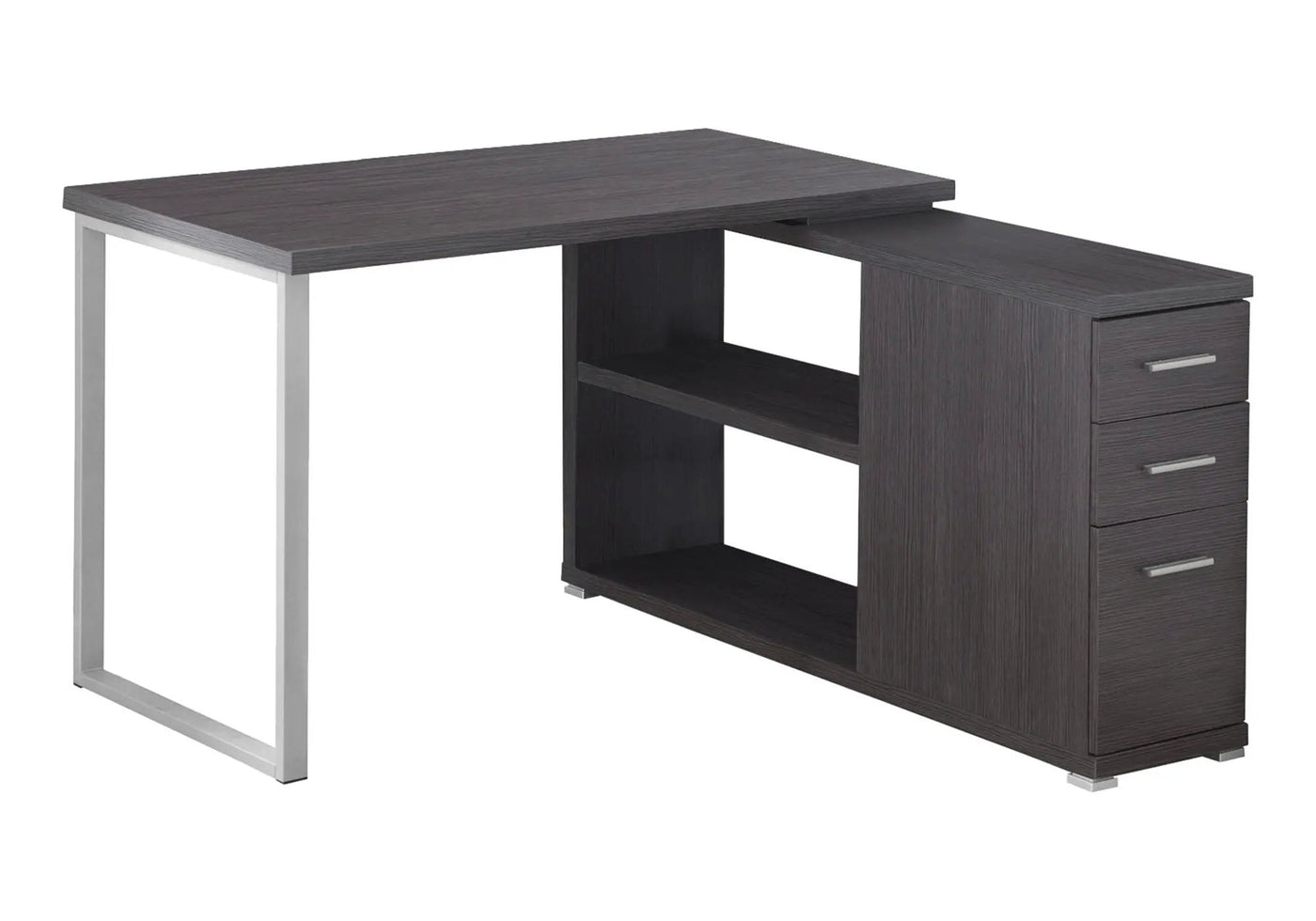 Computer Desk, Home Office, Corner, Left, Right Set - Up, Storage Drawers, L Shape, Laptop, And Contemporary & Modern by Unique Piece Furniture