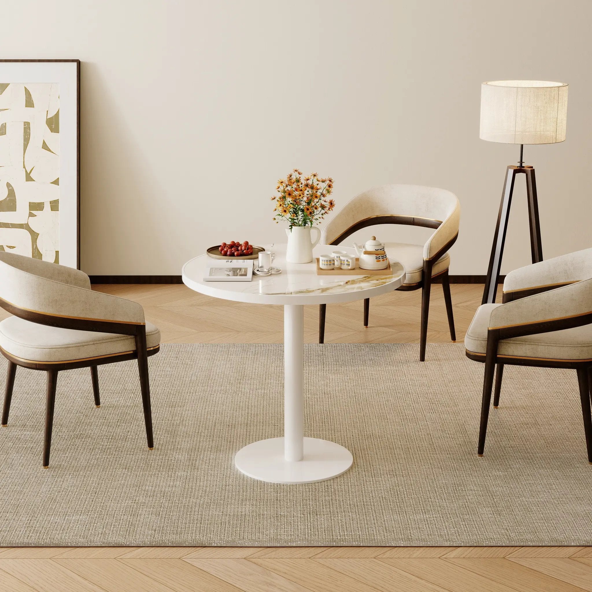 31.5" Round Modern Tulip Dining Table by HouseOfZazla