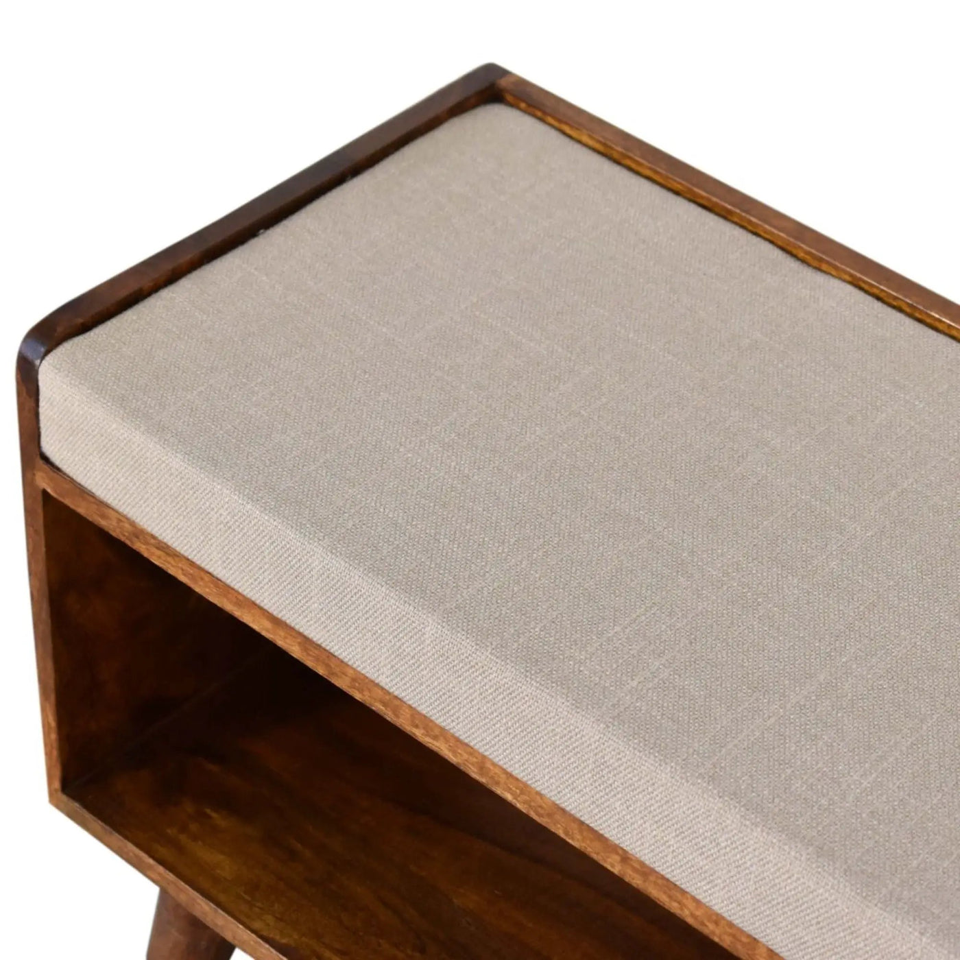 Solid Wood Bench With Upholstered Sea by Unique Piece Furniture