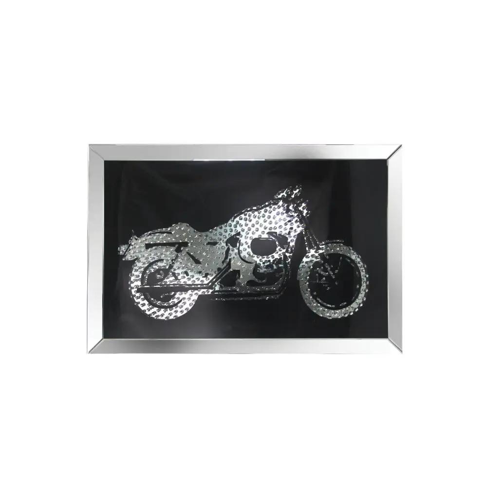 Nevina - Wall Art - Mirrored & Faux Crystal Motor by Unique Piece Furniture