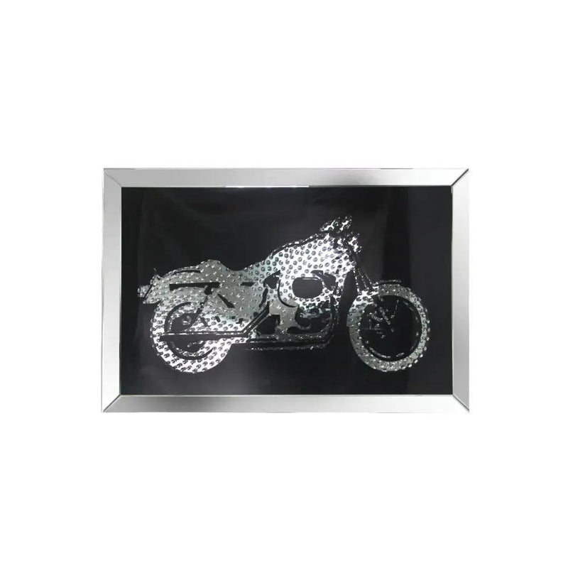 Nevina - Wall Art - Mirrored & Faux Crystal Motor by Unique Piece Furniture