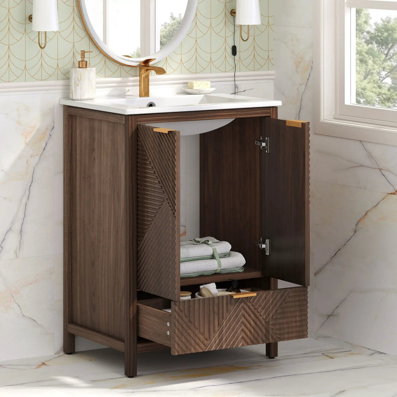 Modern Bathroom Vanity With Sink Combo by HouseOfZazla