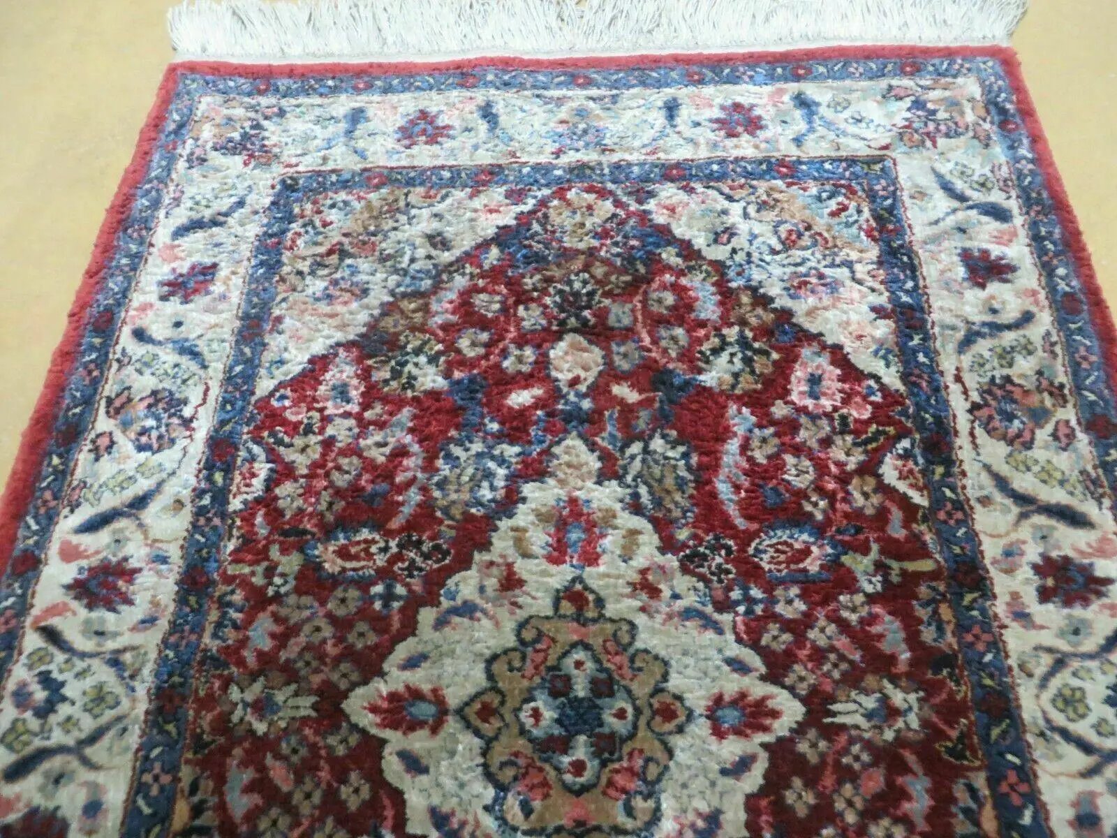 2' X 3' Handmade Chinese Floral Oriental Silk Rug Carpet Nice Red by Jewel Rugs