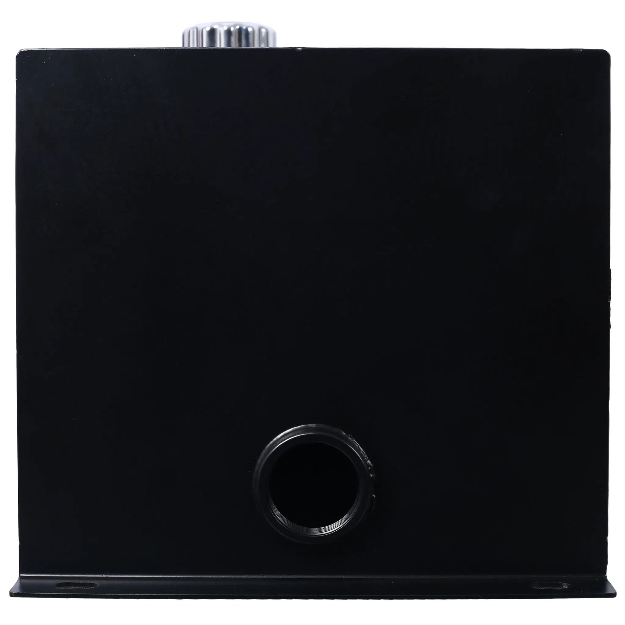 Heavy Duty Hydraulic Fluid Tank 10 Gal Steel Reservoir With Strainer, Gauge & Breather Cap For Tractors & Trucks - Black by HouseOfZazla