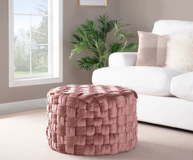 Braided - Versatile Round Ottoman by Unique Piece Furniture