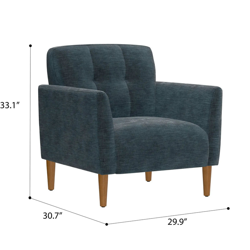 Accent Chair, Transitional - Blue by Unique Piece Furniture