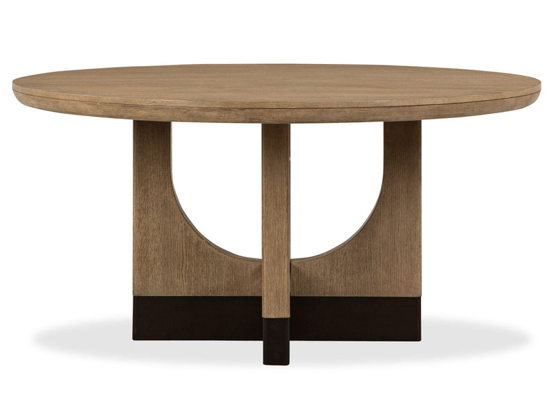 Tristan - 60" Round Dining Table - Swiss Coffee, photo 6 of 7