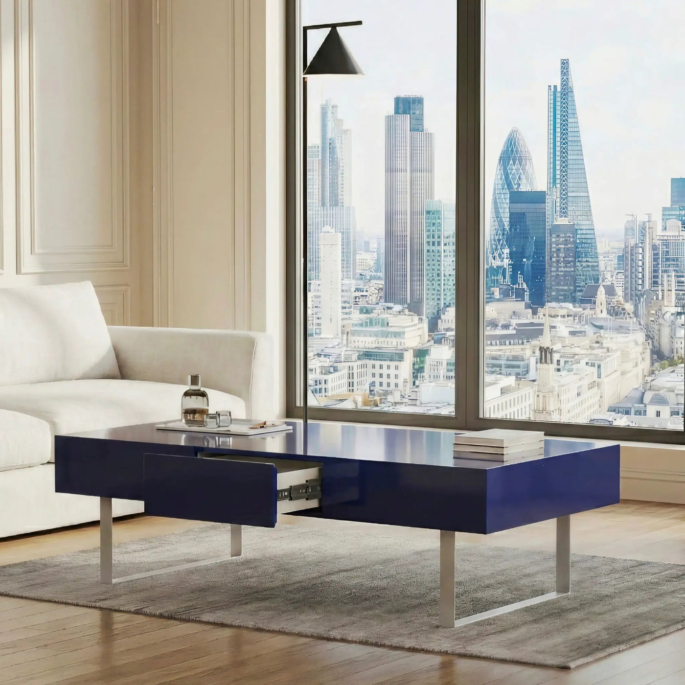 Rectangular Coffee Table With Hidden Storage by HouseOfZazla