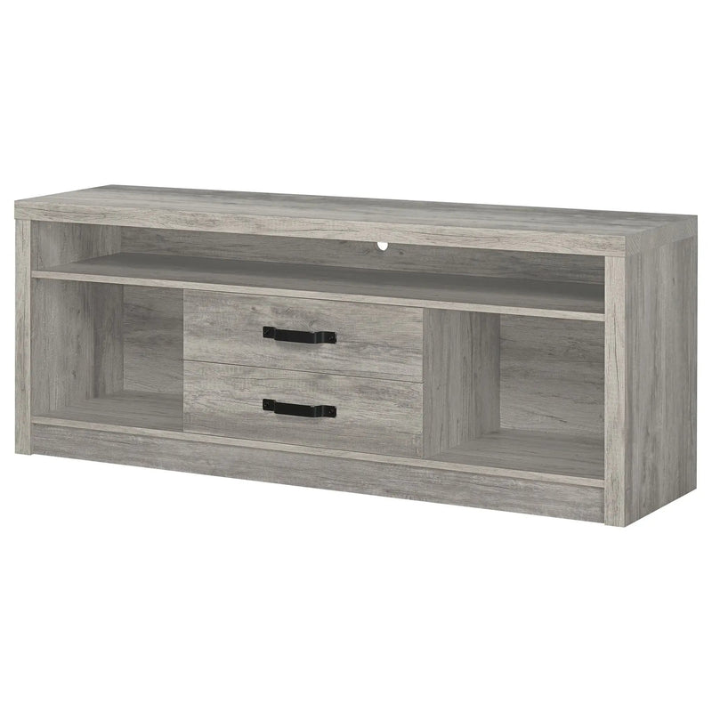 Bergeron - 2 Drawer TV Stand - Driftwood by HouseOfZazla