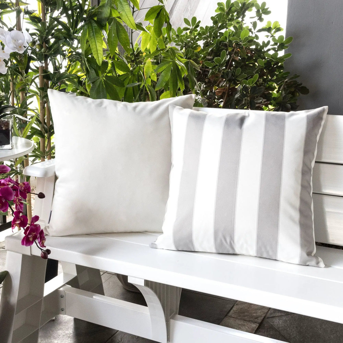 Horizon Stripe Pillow Outdoor & Indoor by HouseOfZazla