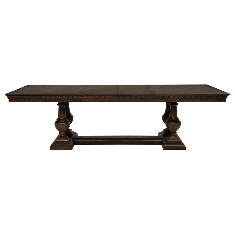 Ridgewell 9-piece Rectangular Trestle Dining Set Dark Oak by Unique Piece Furniture