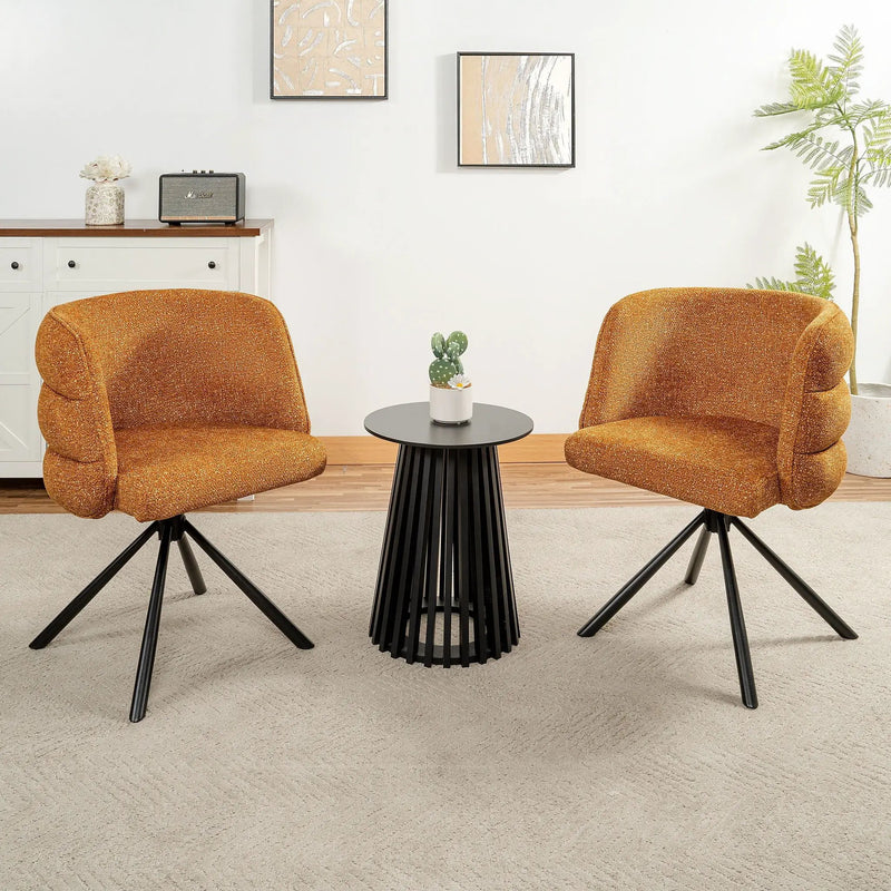 270 Degree Swivel Upholstered Desk Chairs (Set of 2) by Unique Piece Furniture