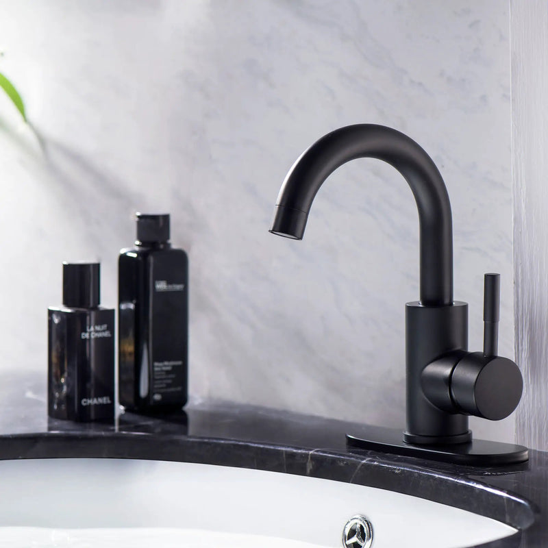 Modern Bathroom Faucet Single Hole Single Handle by HouseOfZazla