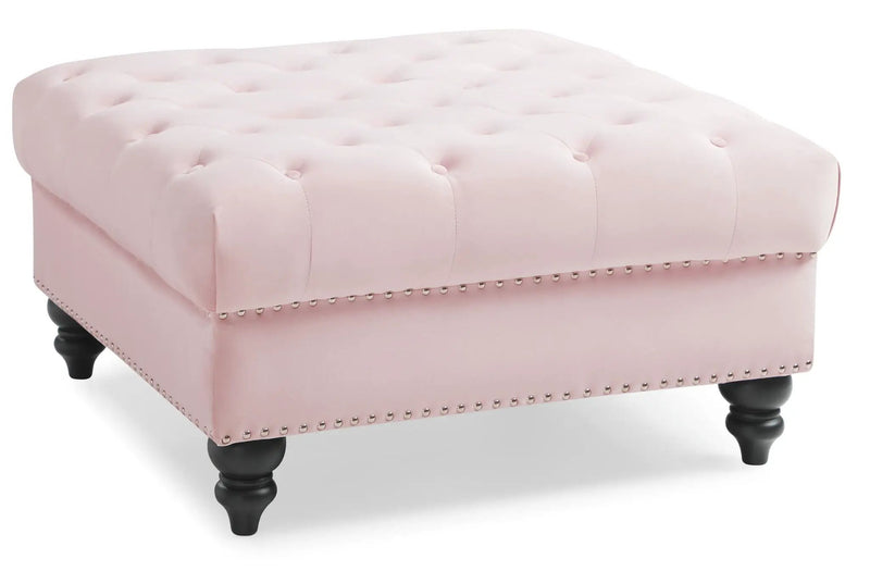 Soft Charming Traditional Ottoman by Unique Piece Furniture