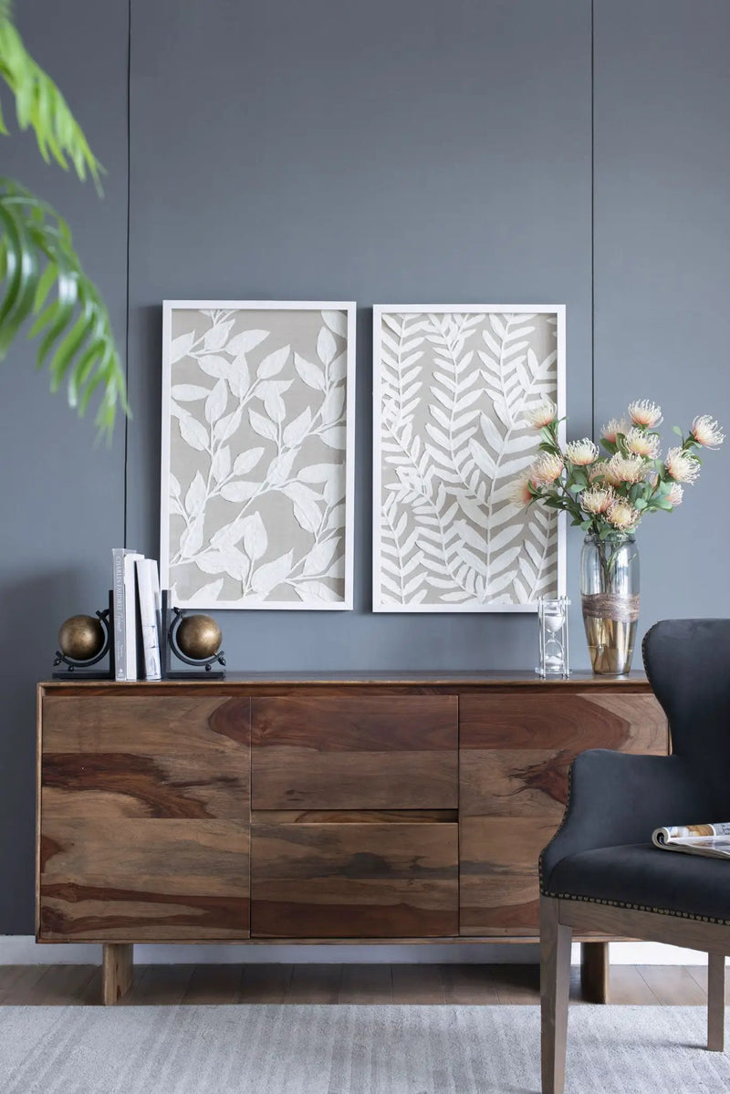 Shadow Box Wall Decor (Set of 2) - White by HouseOfZazla