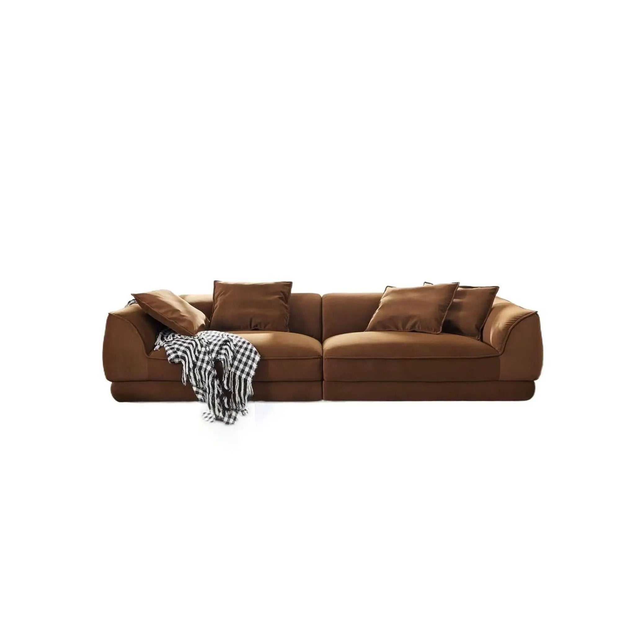 Nordic Modern Sofa With Removable Pillowcase, High Density Sponge Filling, 4 Throw Pillows by HouseOfZazla