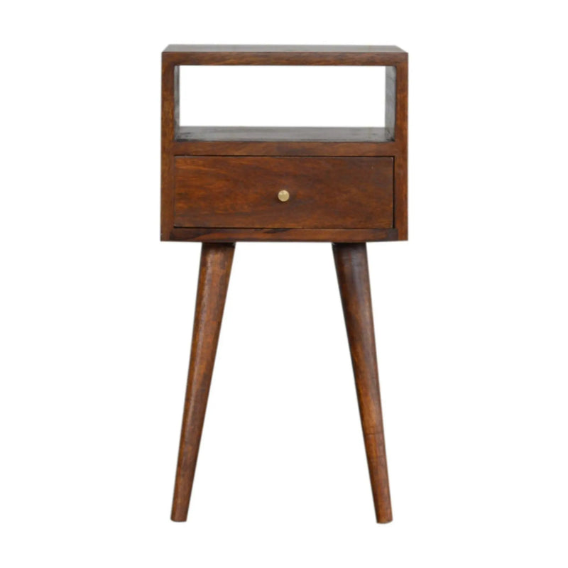 Solid Wood Mini Nightstand by HouseOfZazla