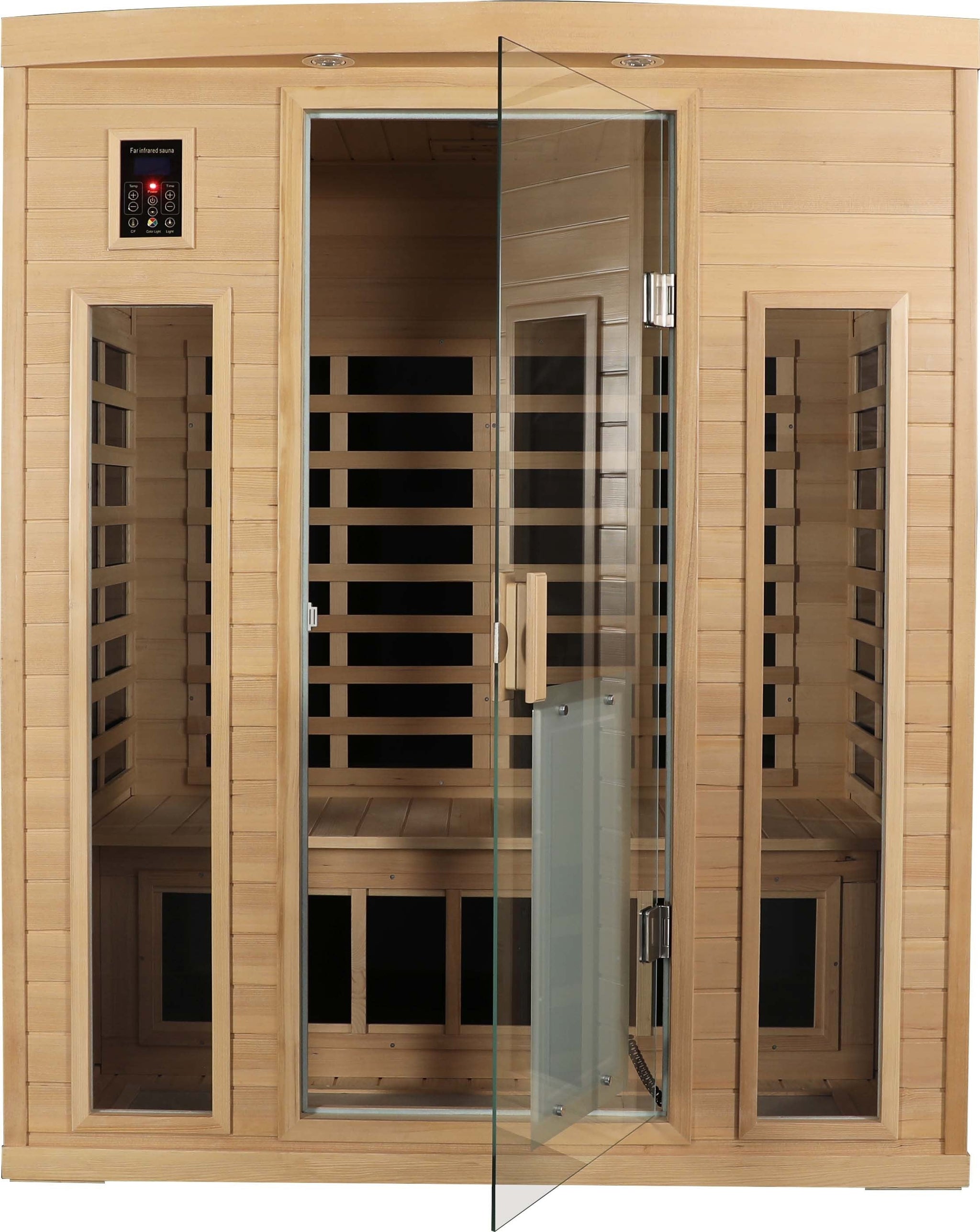 Low EMF Three person Far infrared sauna room (Front & Rear) by HouseOfZazla
