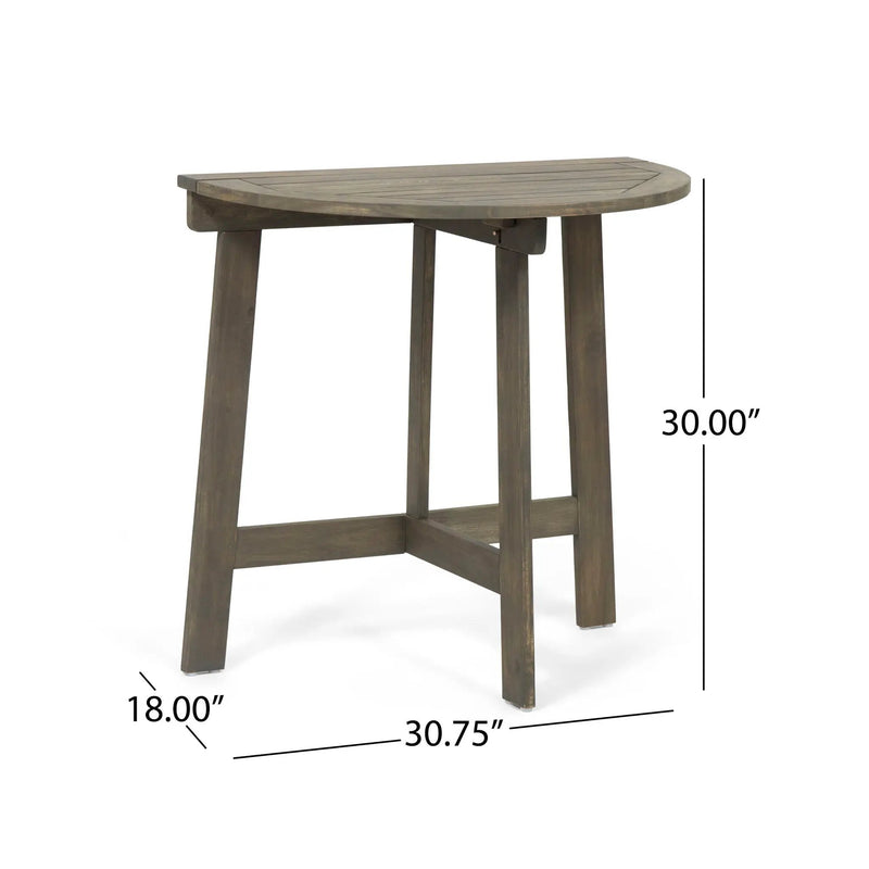 Outdoor 3 Piece Half Round Folding Bistro Set by HouseOfZazla