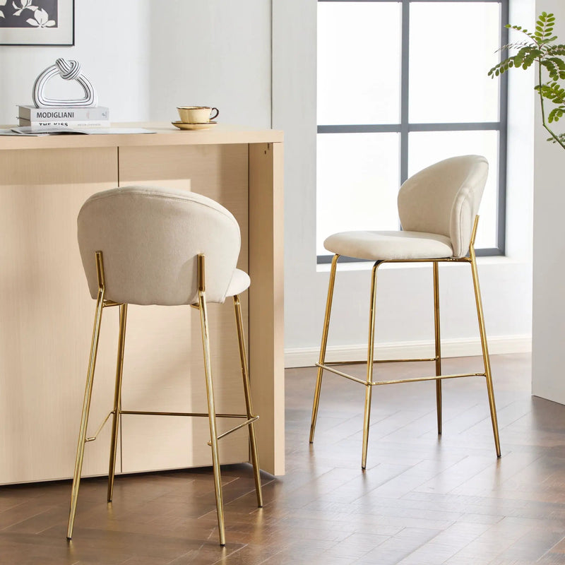 Kira - Upholstered Bar Stool (Set of 2) by HouseOfZazla