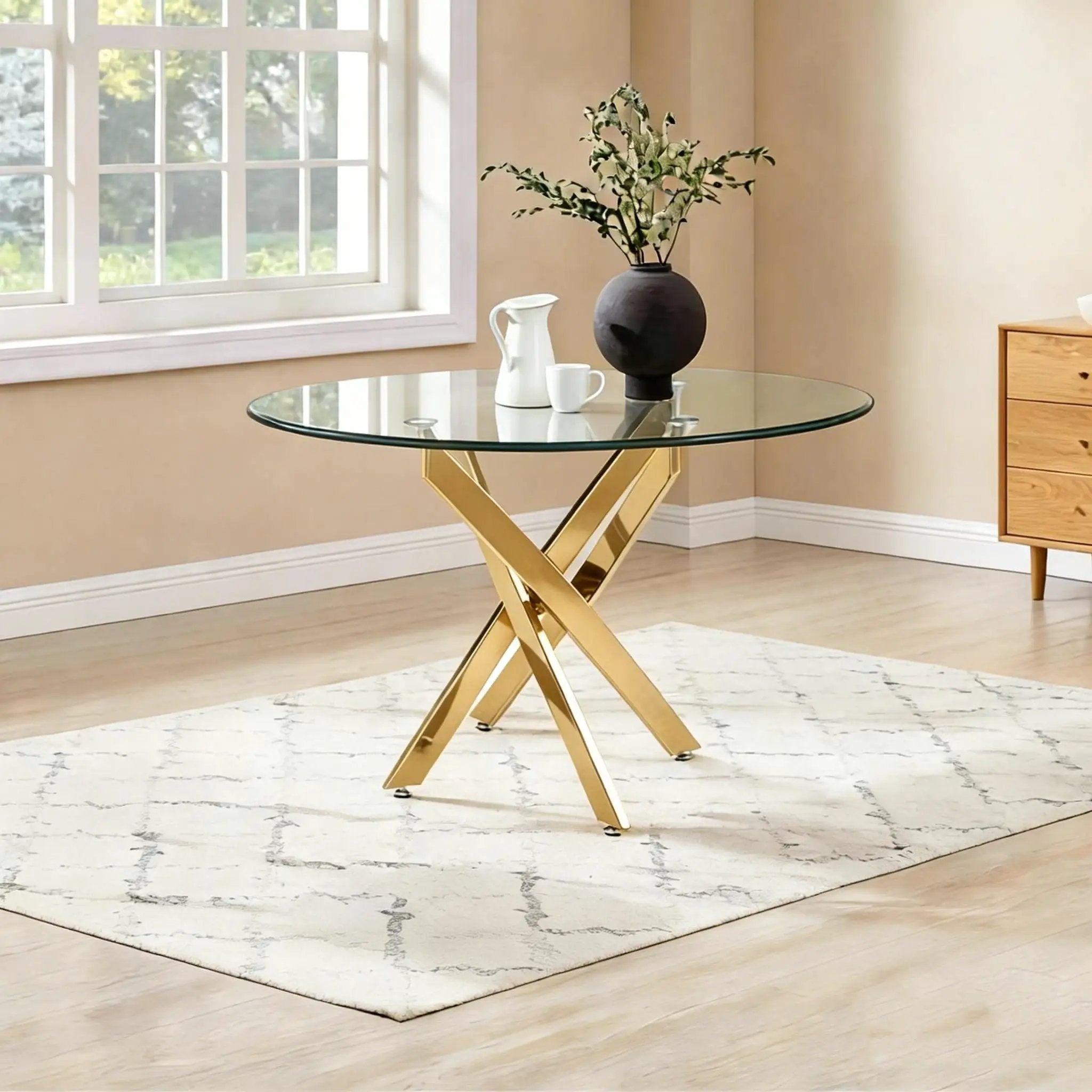 Modern Round Table For Dining Room by Unique Piece Furniture