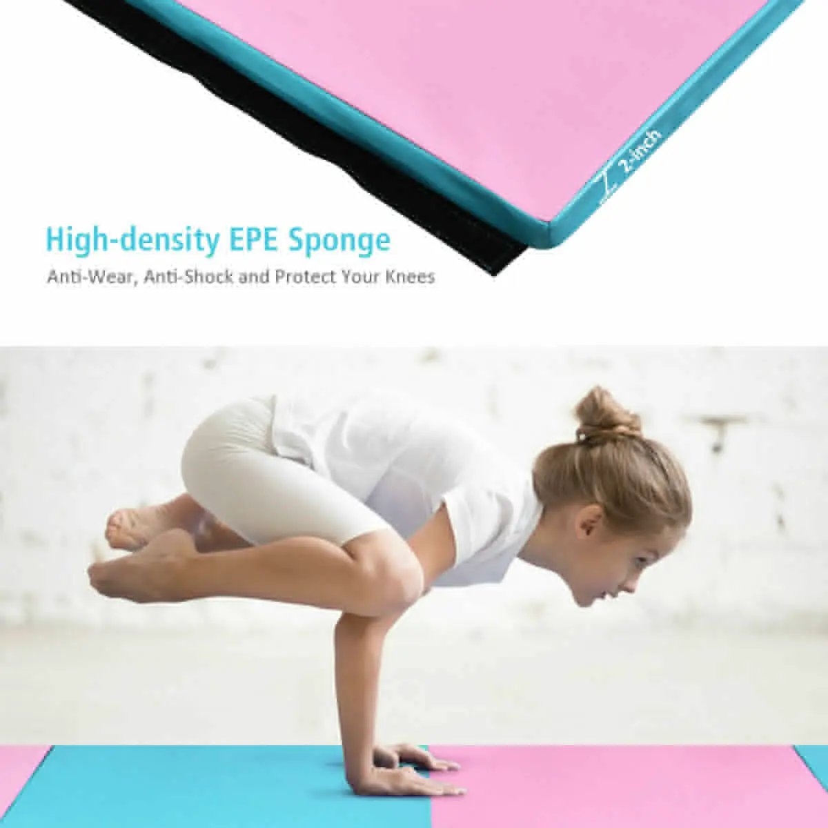 4 Feet x 10 Feet x 2 Inch Folding Gymnastics Tumbling Gym Mat, photo 14 of 24