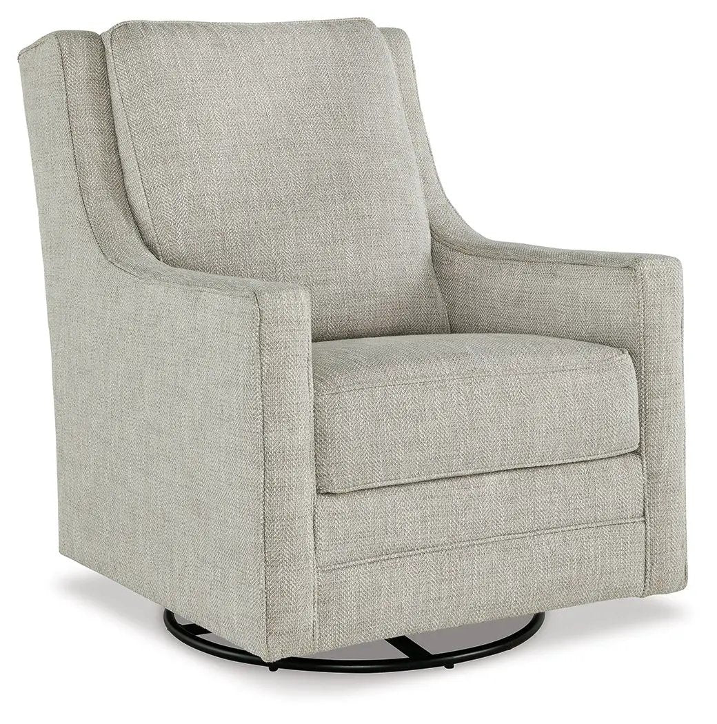Kambria - Swivel Glider Accent Chair - Fog by Unique Piece Furniture
