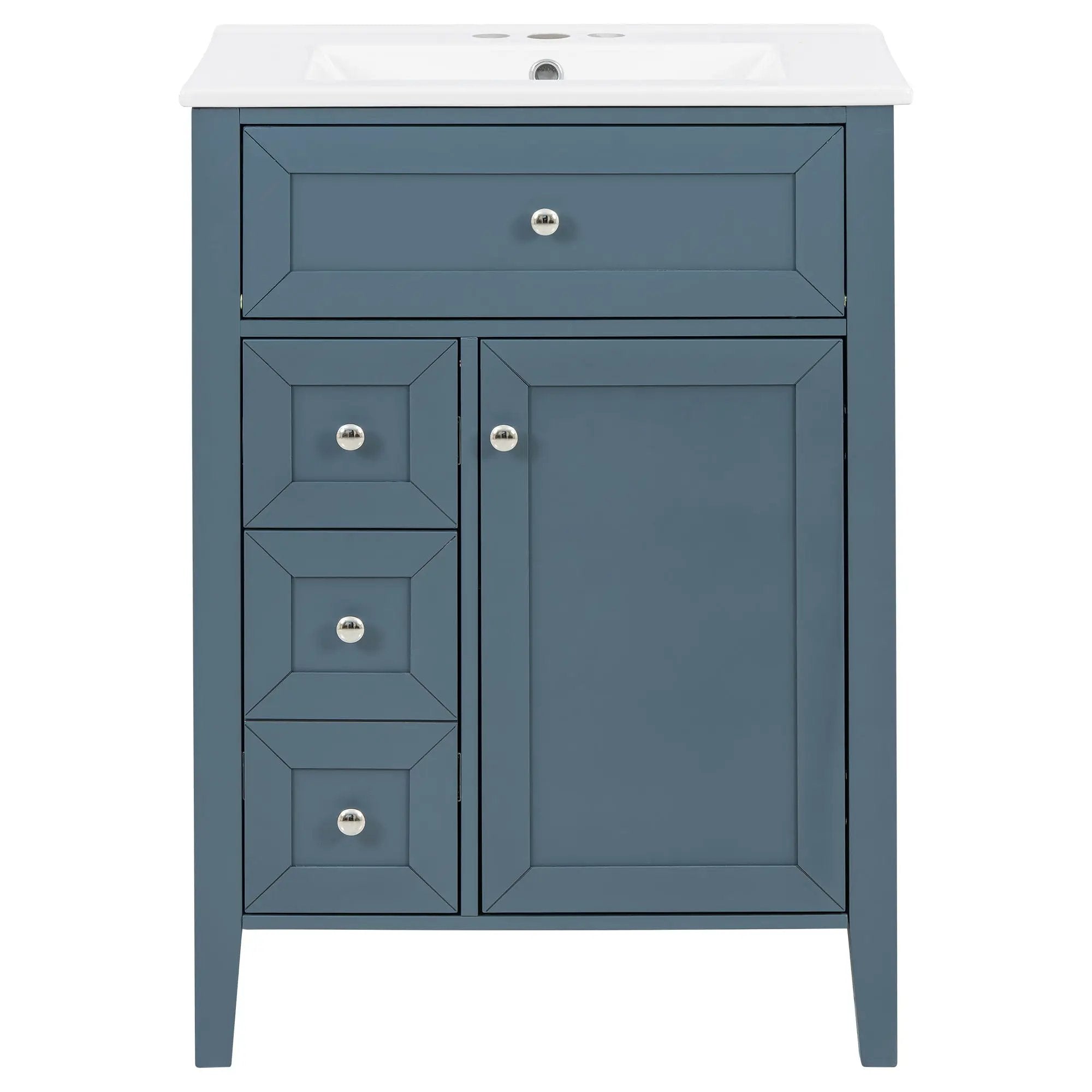 Bathroom Vanity With Sink, Soft Closing Cabinet by HouseOfZazla