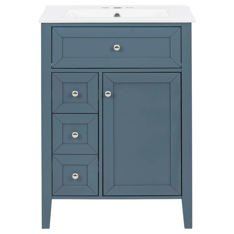 Bathroom Vanity With Sink, Soft Closing Cabinet by HouseOfZazla