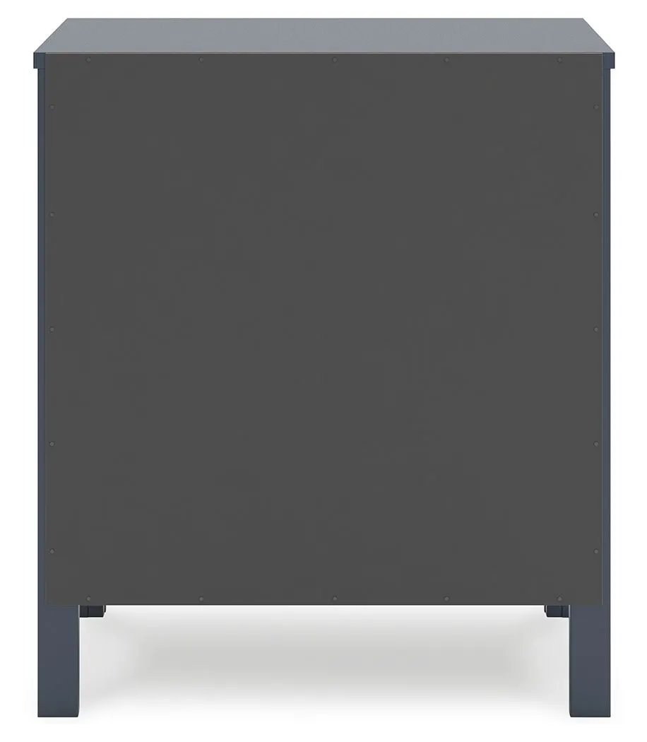 Simmenfort - Two Drawer Night Stand - Navy Blue by Unique Piece Furniture