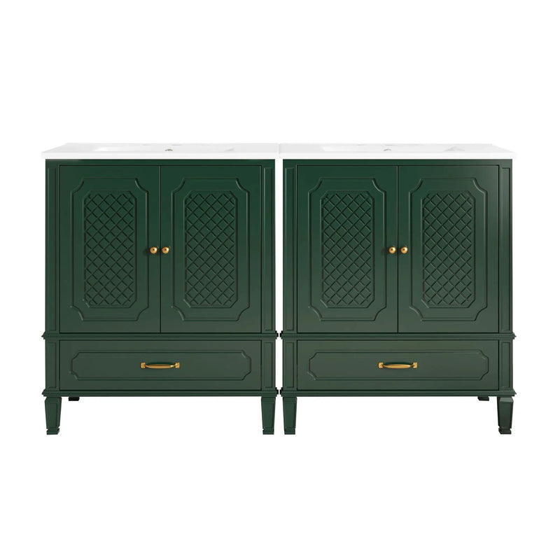 Bathroom Vanity With Sink, Soft Closing Door, Multi Functional Storage by HouseOfZazla