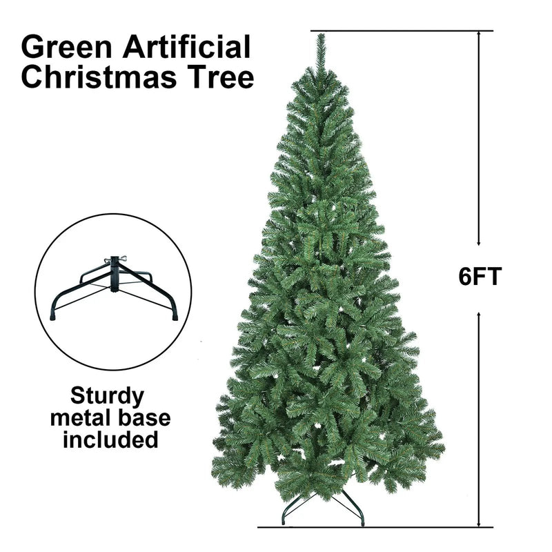 8FT Artificial Christmas Tree with 1136 PVC Tips by HouseOfZazla