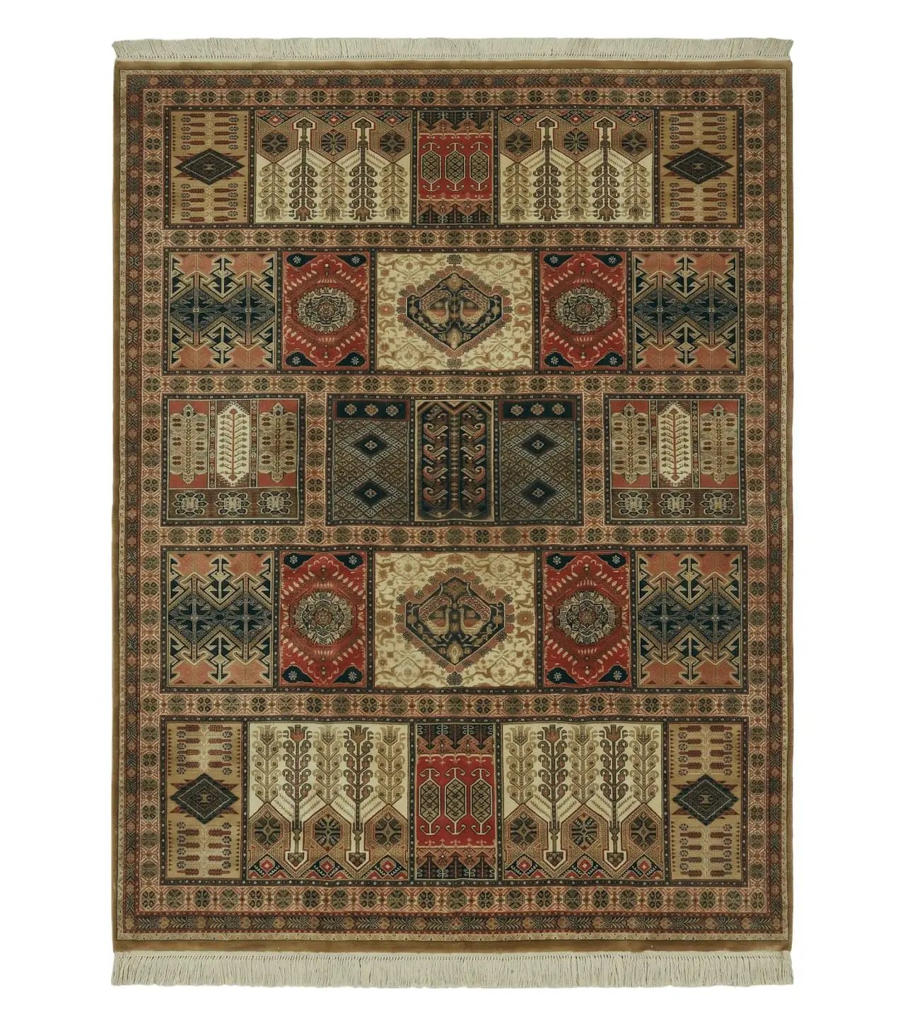 Couristan Rug 10x14, Large Belgium Power Loomed Wool Carpet 10 x 14 ft, Brown Tan Cream Oriental Rug, Living Room Rug, Large Area Rug by Jewel Rugs