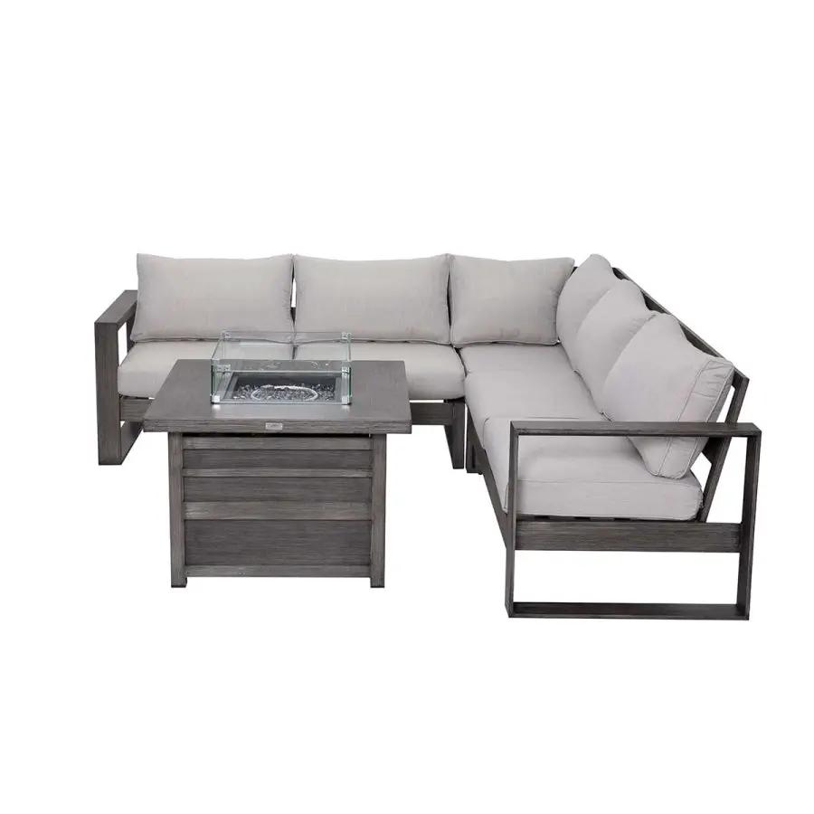 Walsh 4-Piece Aluminum Firepit Sofa Set by Outdoor-USA®