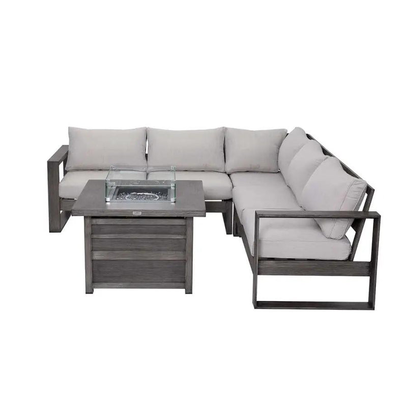 Walsh 4-Piece Aluminum Firepit Sofa Set by Outdoor-USA®
