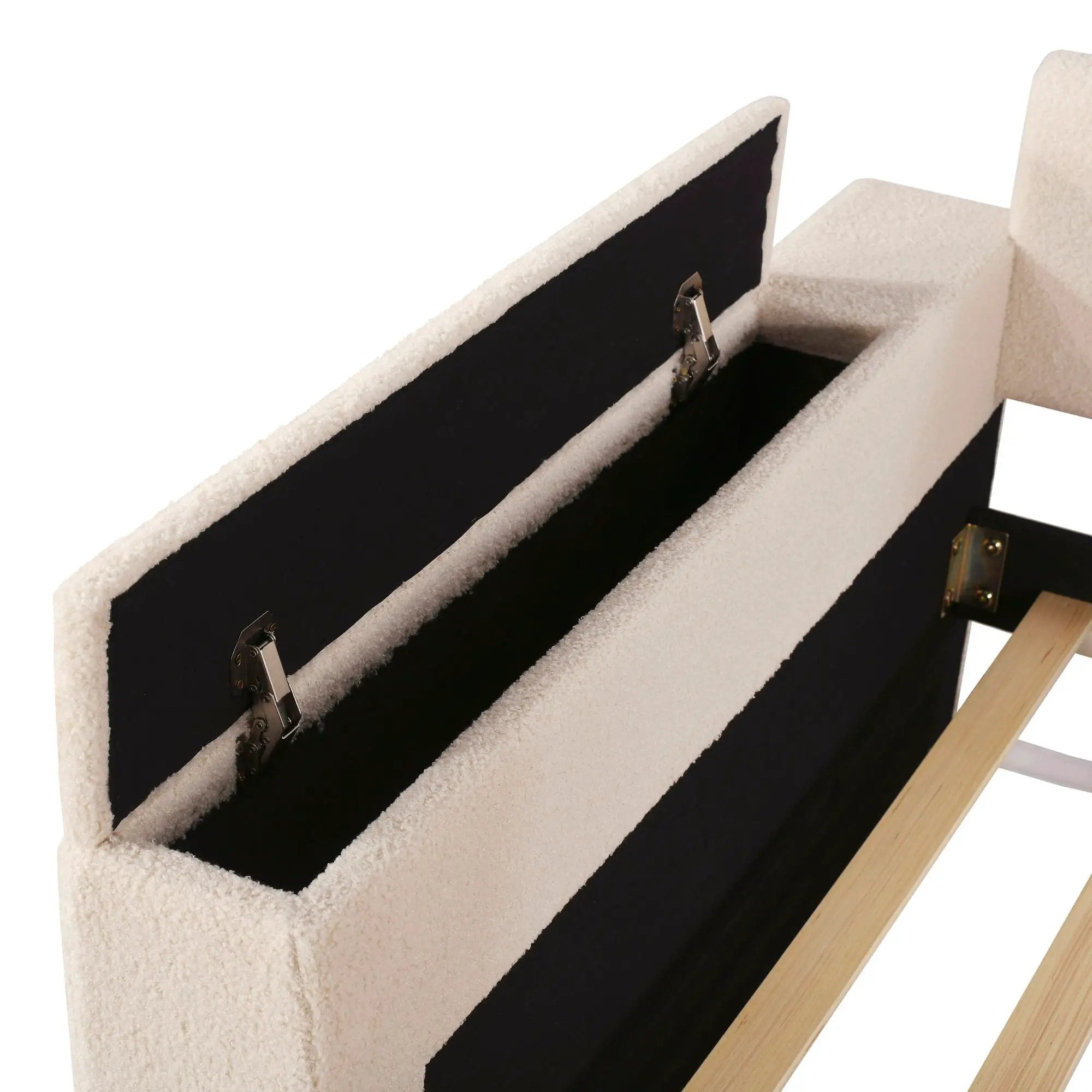 Upholstered Daybed With Storage Armrests, Trundle And Latest Integrated tooth Audio System by HouseOfZazla