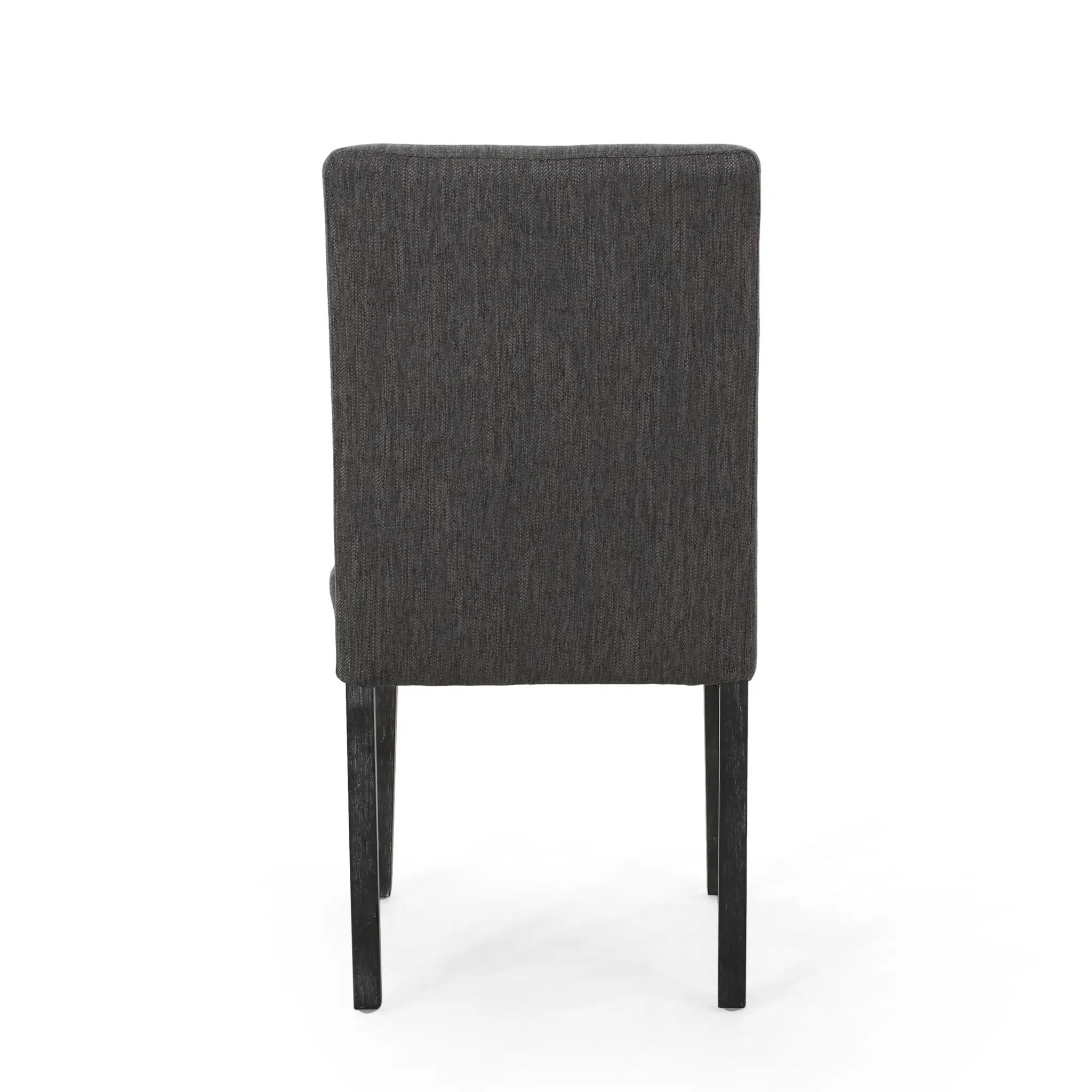 Contemporary Dining Chair with Upholstered Seating and Tapered Legs by HouseOfZazla