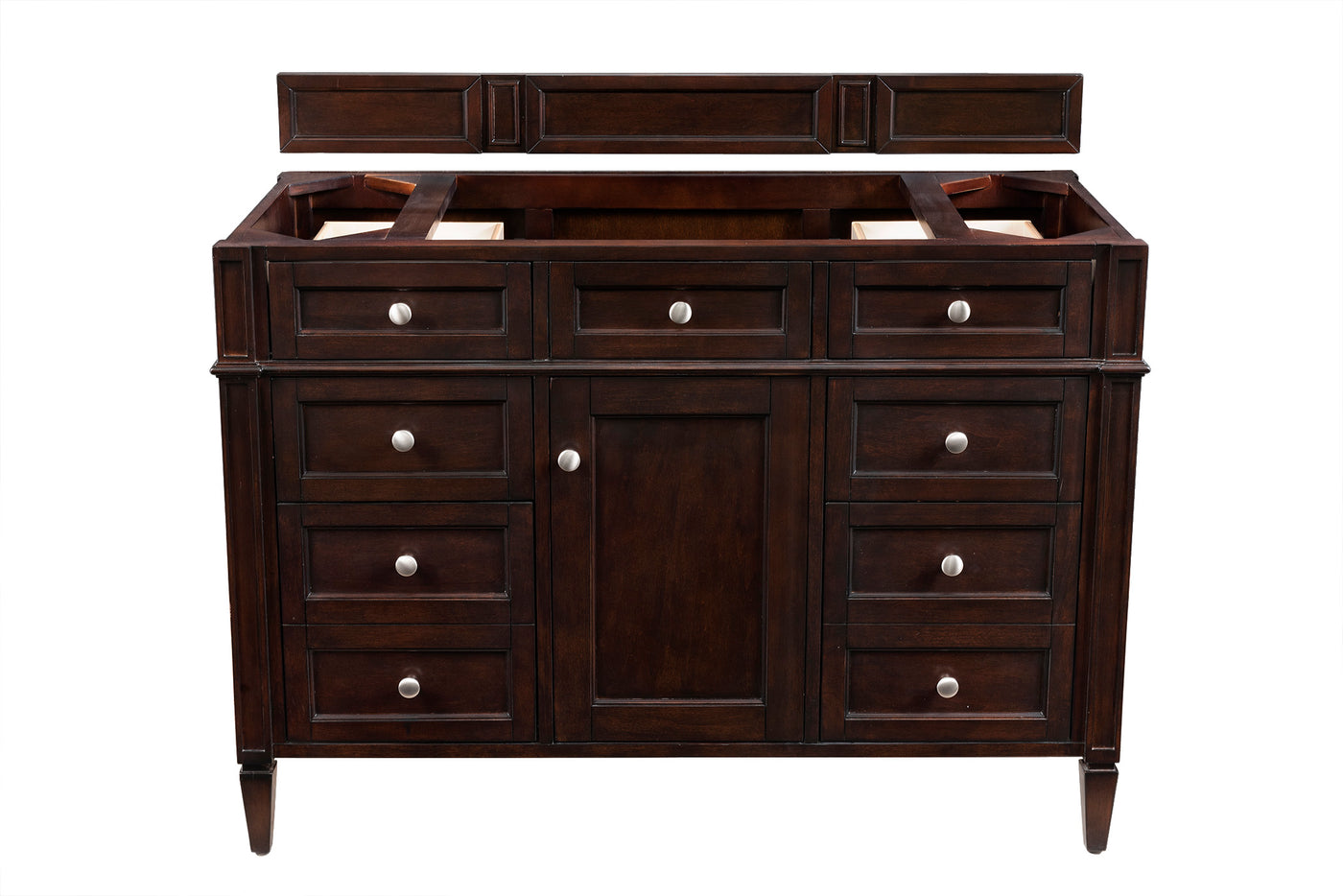 James Martin Brittany 48" Single Bathroom Vanity, Burnished Mahogany, cabinet without a countertop