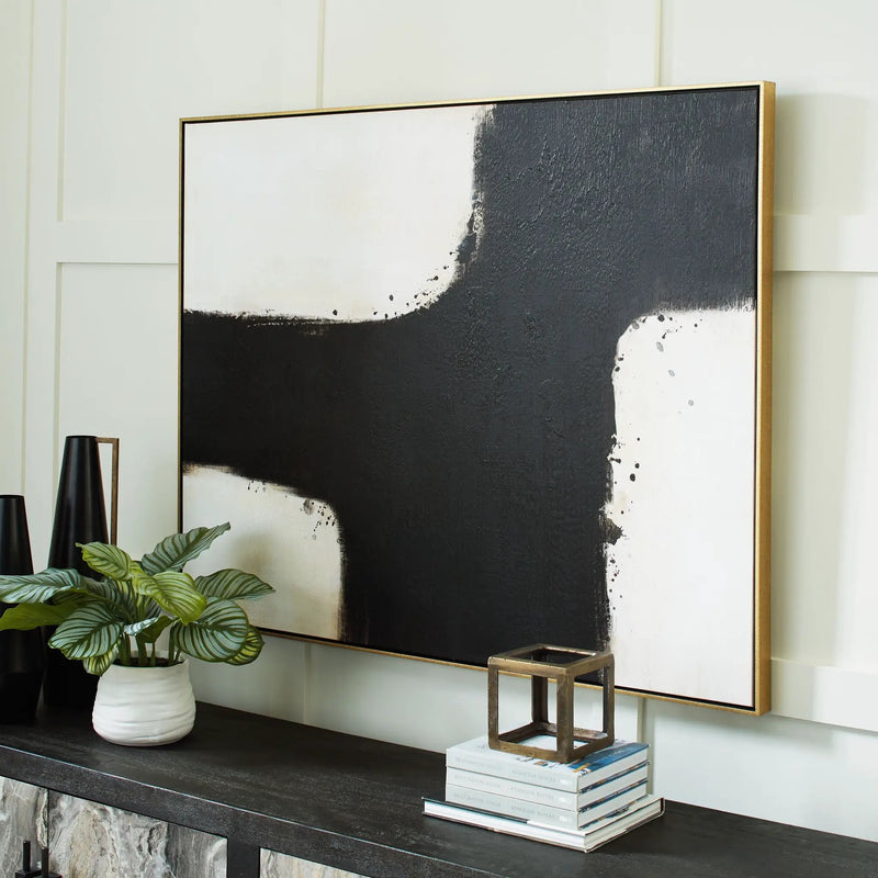 Reighlea - Wall Art - Black / White by Unique Piece Furniture