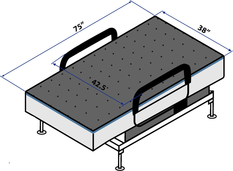 Adjustable Sleep To Stand Bed With Convenient Lift Assist by HouseOfZazla