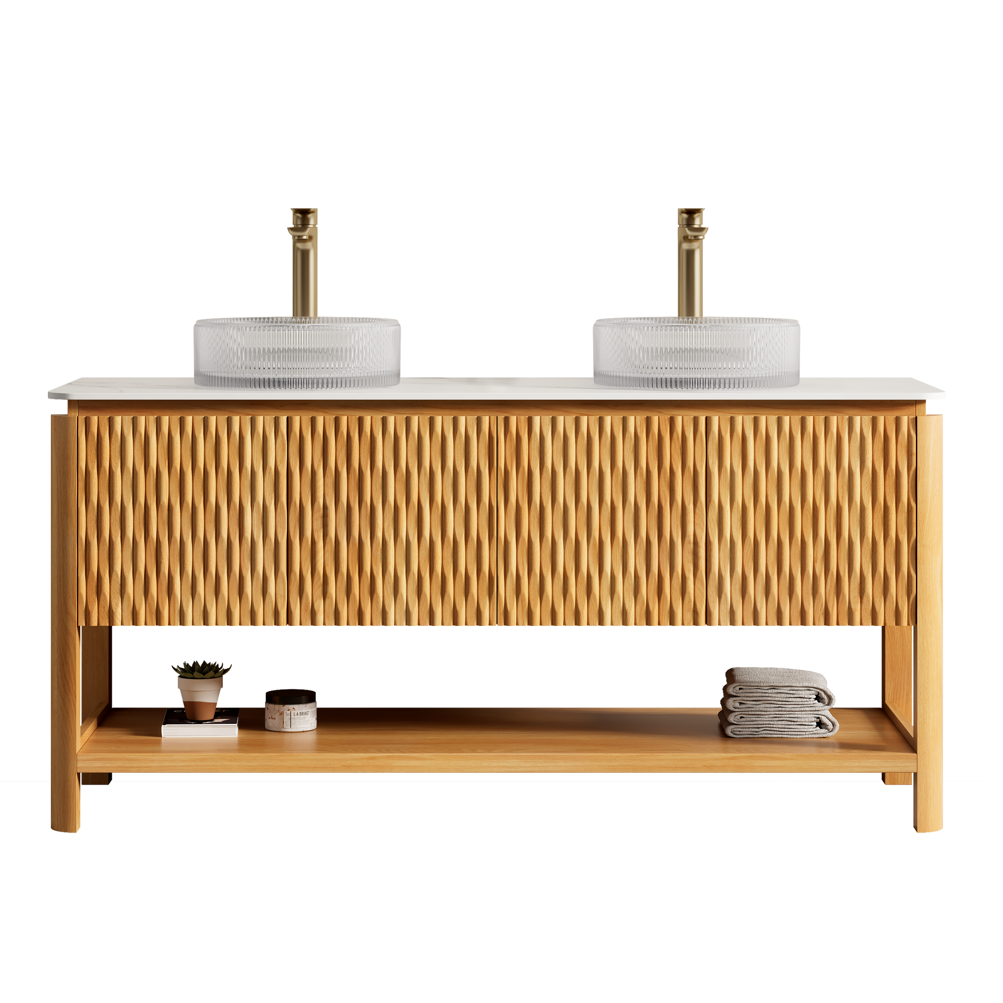 Sharma 60" Bathroom Vanity & Sinks by HouseOfZazla