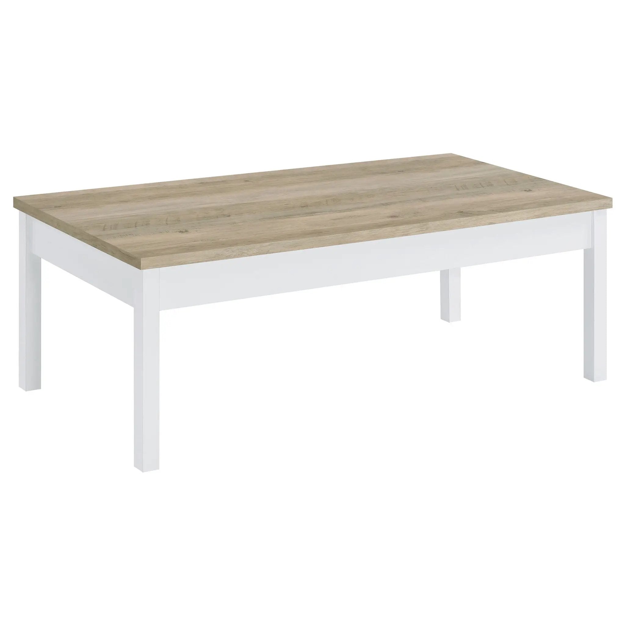Quintara - 3 Piece Coffee Table Set - Natural / White by HouseOfZazla