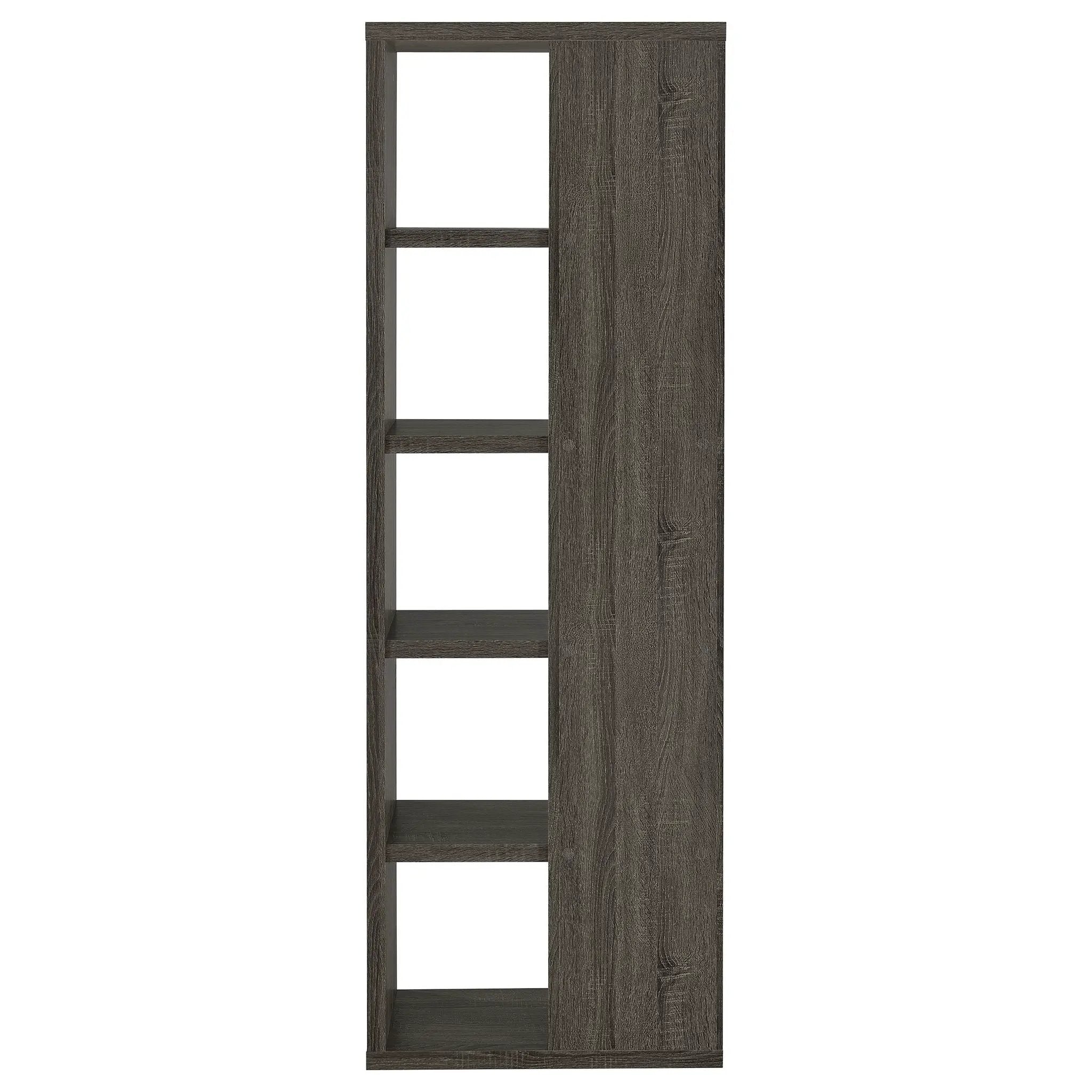 Harrison 71-inch 5-shelf Bookshelf Weathered Grey by Unique Piece Furniture