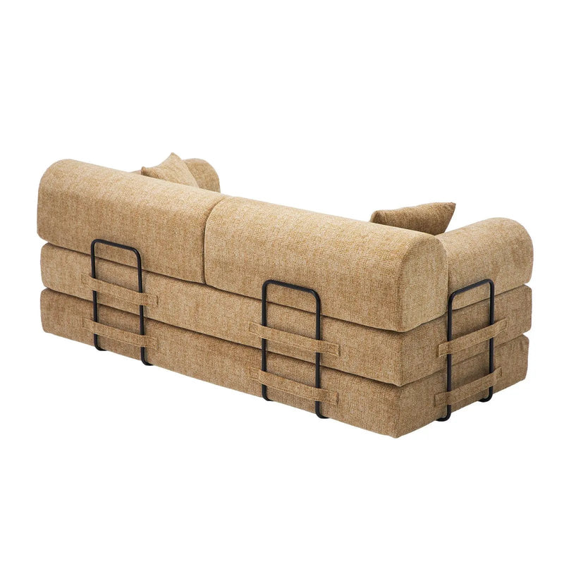 Modern 2 Tone Fabric Convertible Sleeper Sofa Bed by Unique Piece Furniture