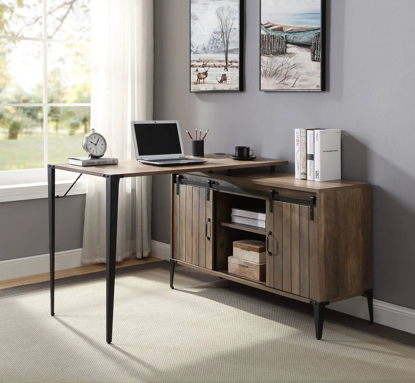 Zakwani Wood Writing Desk by HouseOfZazla
