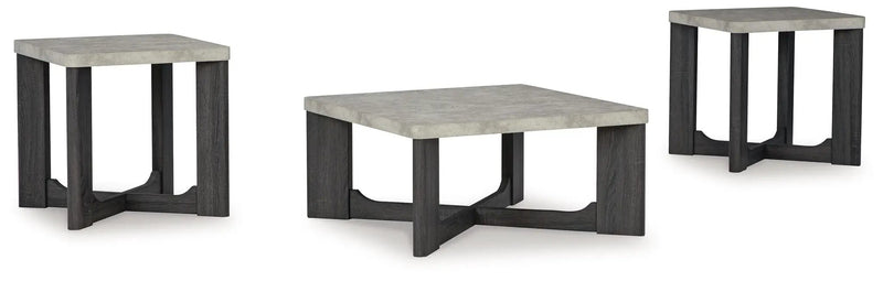 Sharstorm - Occasional Table Set (Set of 3) - Two-tone Gray by Unique Piece Furniture