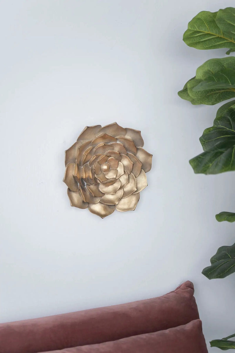 Succulent Wall Plaque Resin by Unique Piece Furniture