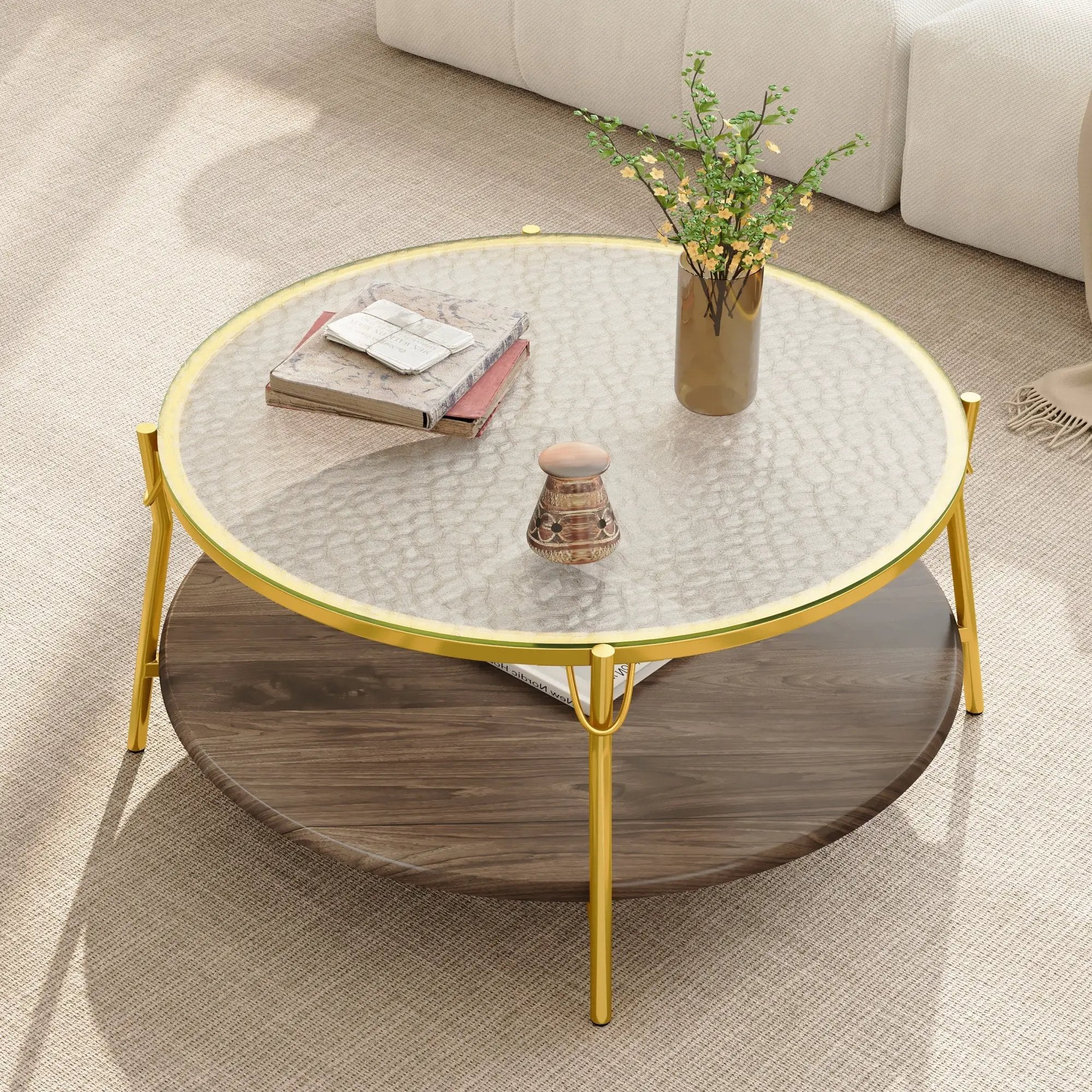 Modern Round Coffee Table by HouseOfZazla