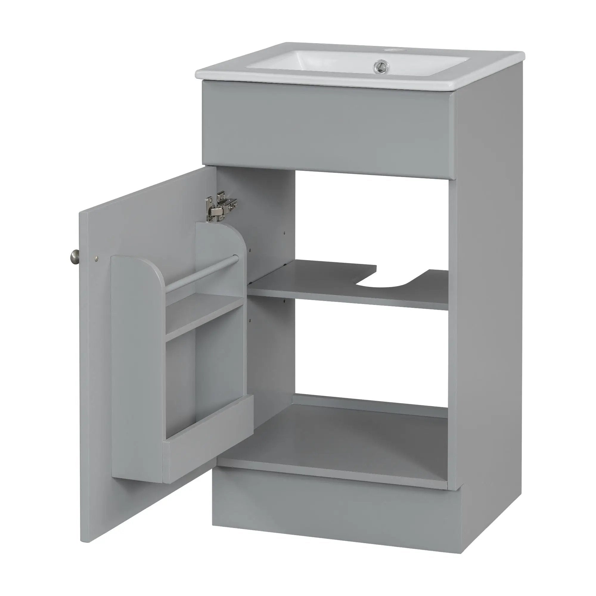 Bathroom Vanity With Sink, Cabinet With Adjustable Shelf