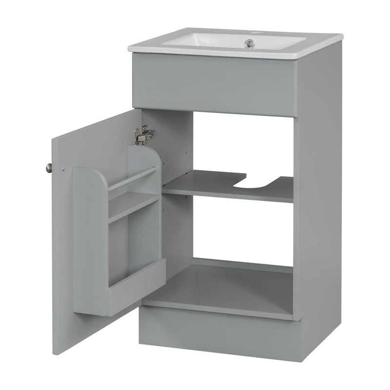 Bathroom Vanity With Sink, Cabinet With Adjustable Shelf